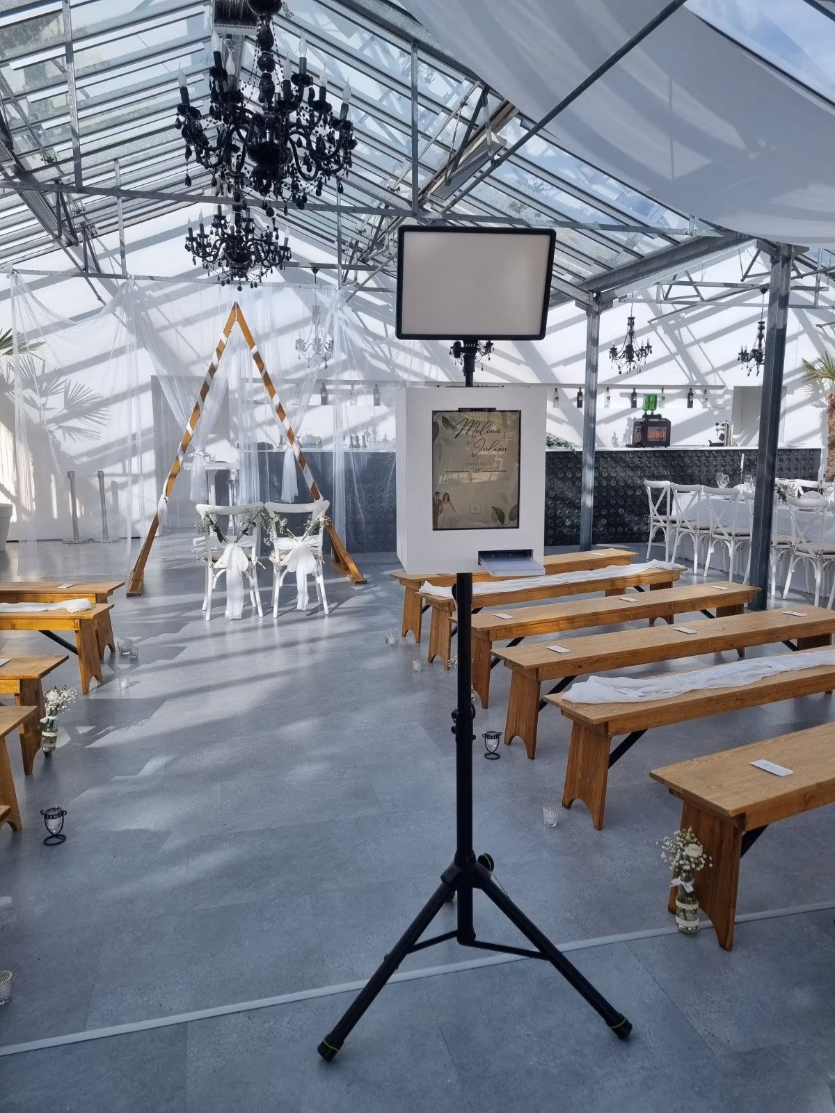 Fotobox bei einer Hochzeit